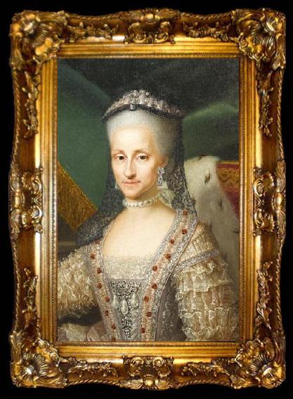 framed  Anton Raphael Mengs Portrait of Maria Antonietta of Spain, ta009-2